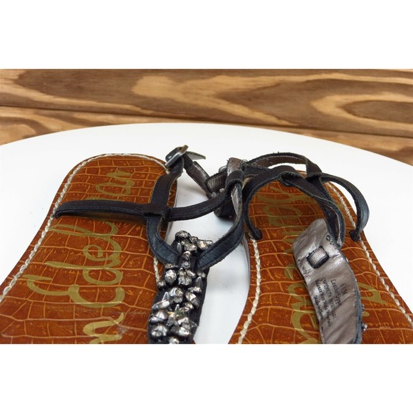 Sam Edelman‎ Sz 6.5 M Black Gladiator Leather Women Sandals GWYENETH - Picture 3 of 8
